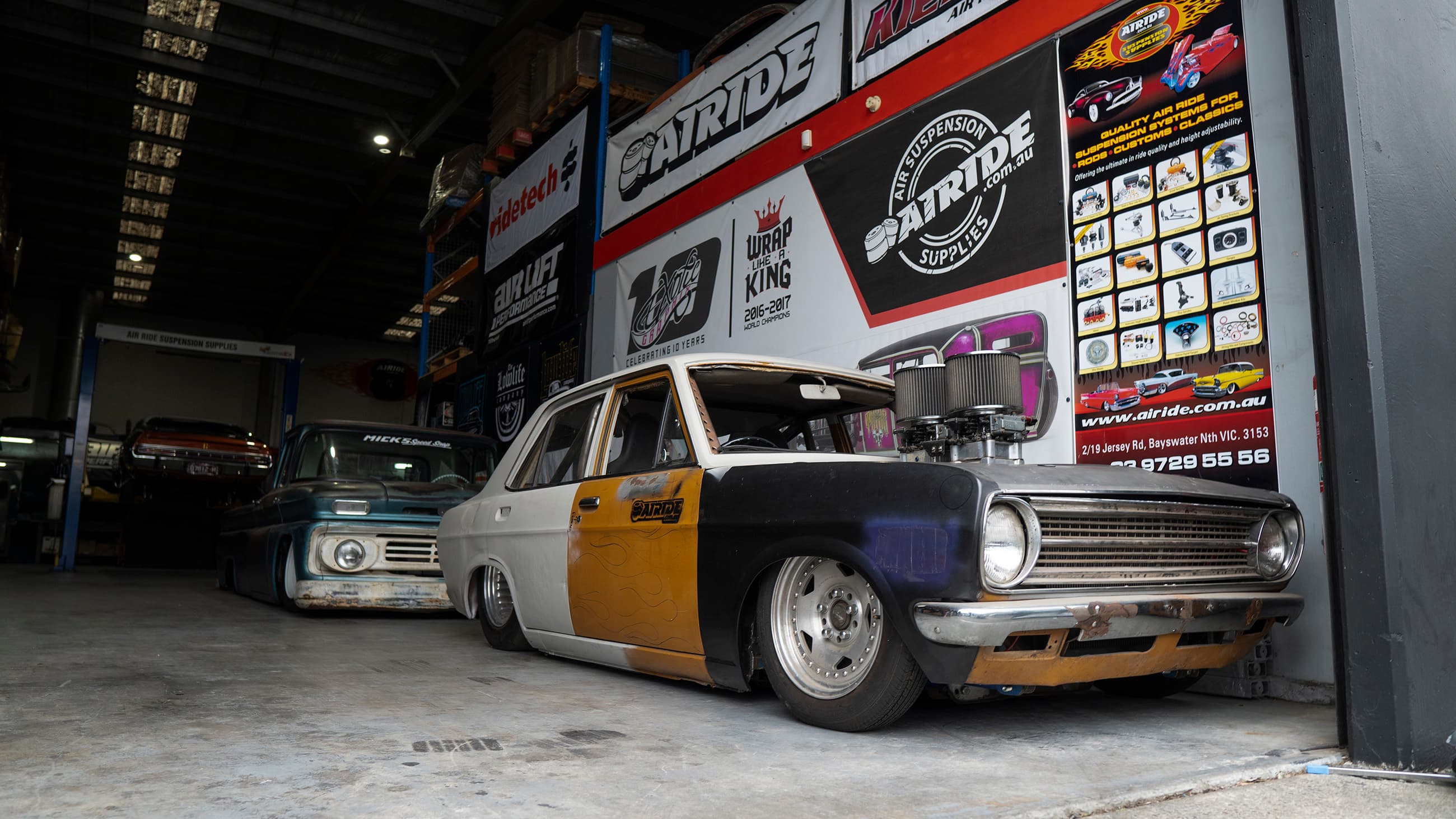 Airride Suspension Supplies Australia inside shop